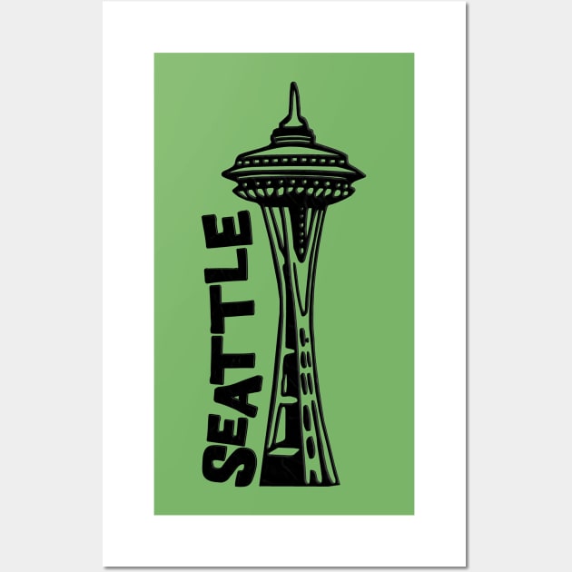 Seattle, Washington's Space Needle Wall Art by gorff